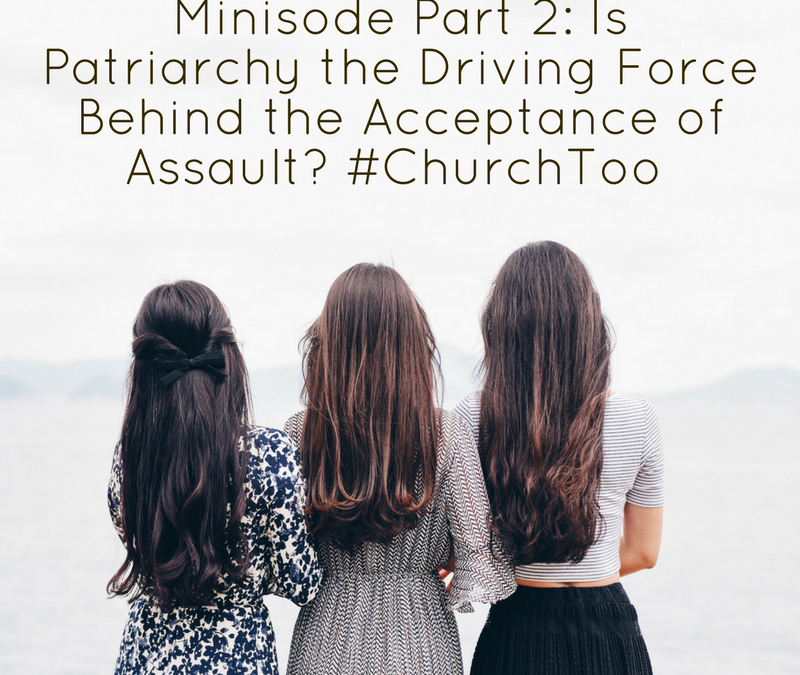 Minisode Part 2: Is Patriarchy the Driving Force Behind the Acceptance of Assault #ChurchToo